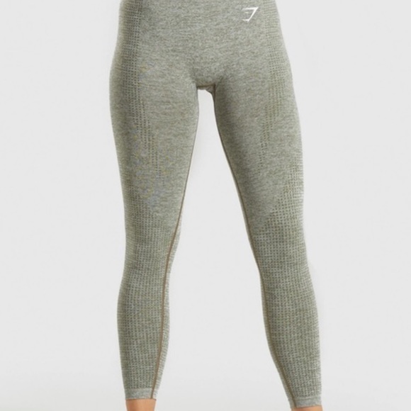 Gymshark Pants - Gymshark OG Vital Seamless Leggings (Light Olive Green)